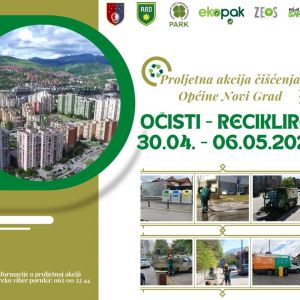 Proljetna akcija čišćenja u Kantonu Sarajevo, nastavlja se u Općini Novi Grad 