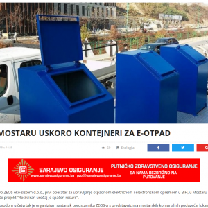 U Mostaru uskoro kontejneri za e-otpad