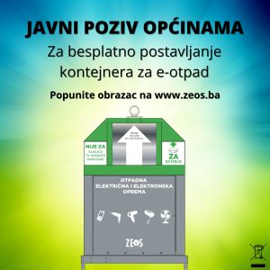 Poziv za općine - Investicija od 200.000 KM u ulične kontejnere širom FBiH